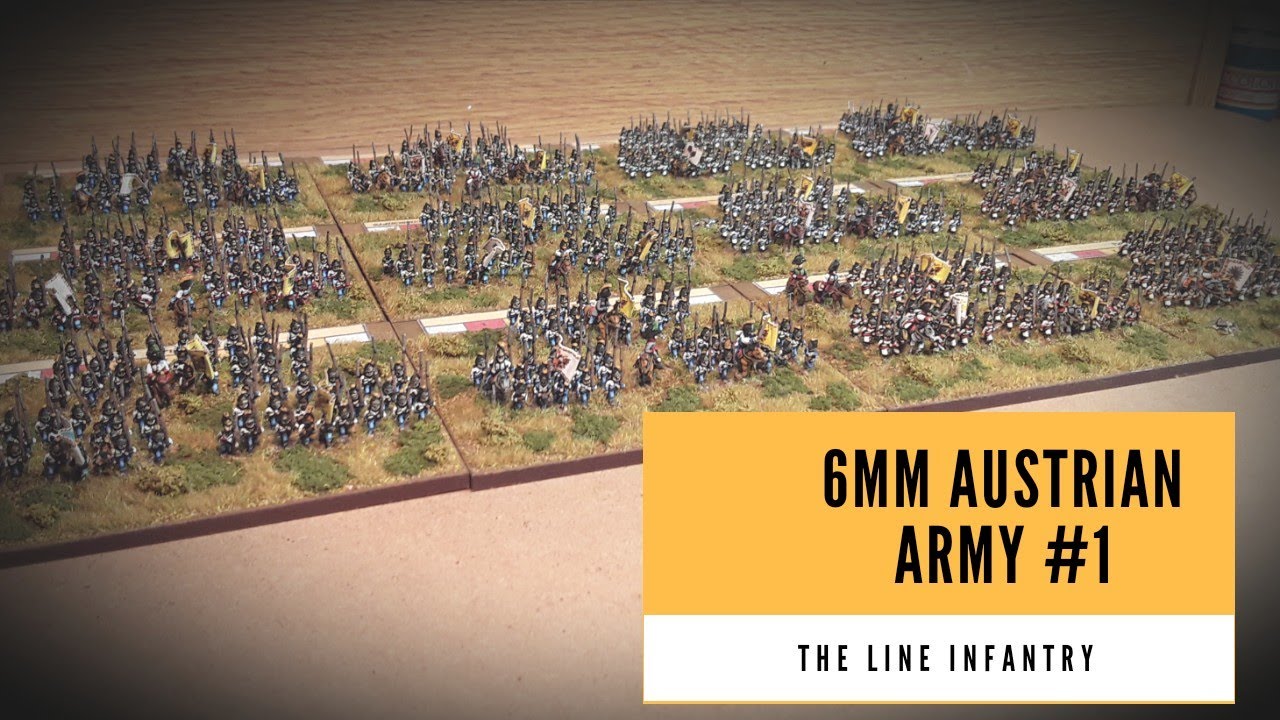 BLUCHER #1 Austrian line infantry Regiments, 6mm