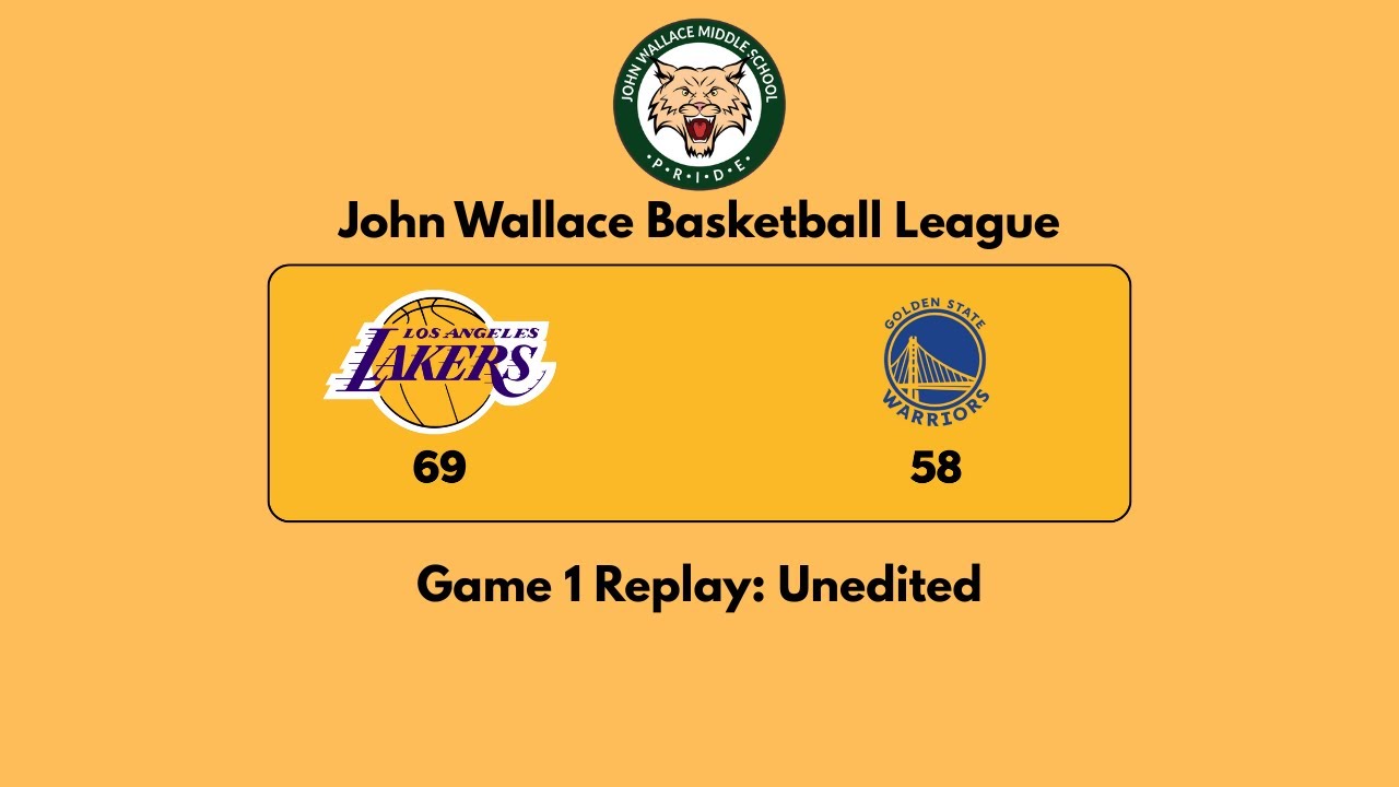 ⛹️ JWBL: Game 1 | Lakers vs Warriors Game Replay (Unedited)