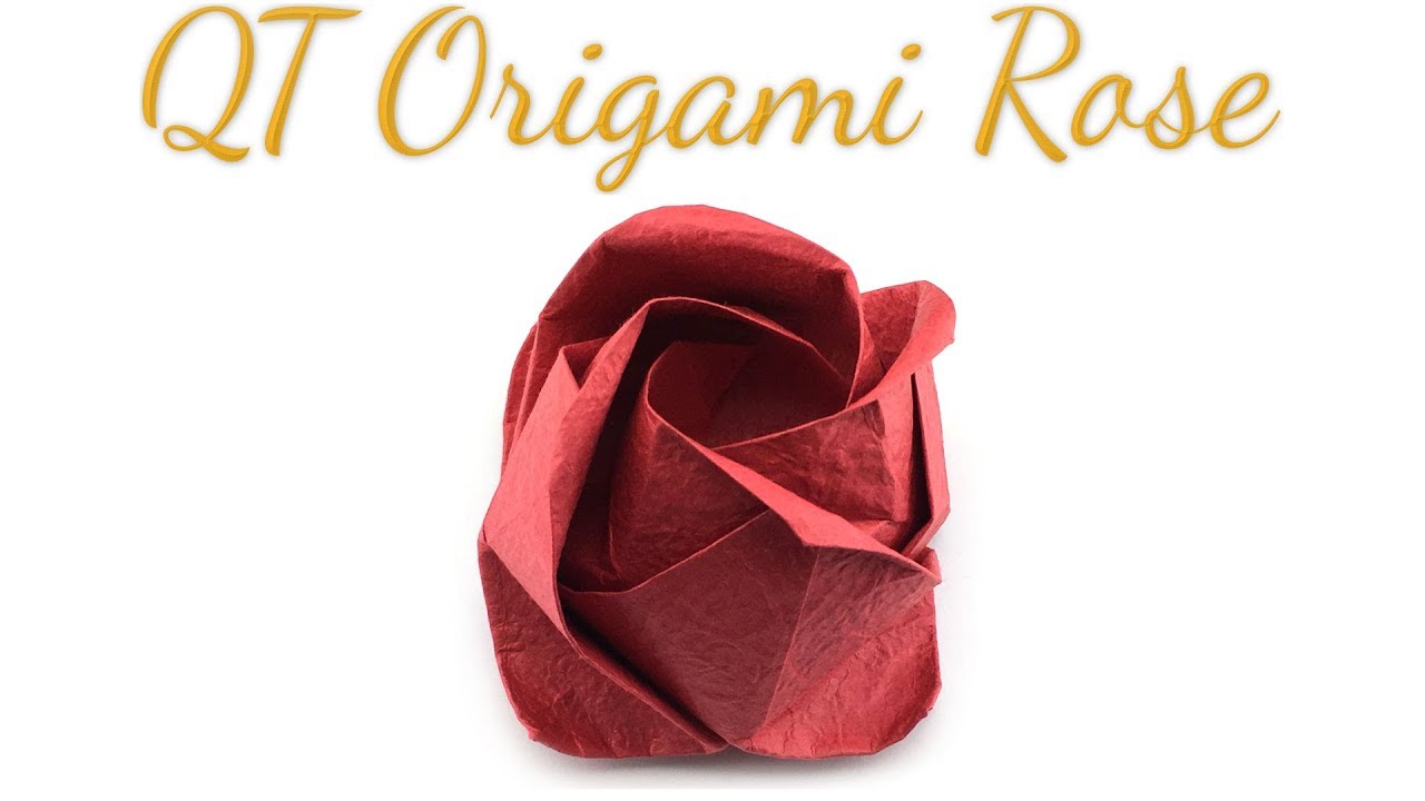 QT Origami Rose Tutorial for Valentine's Day (Hyo Ahn)