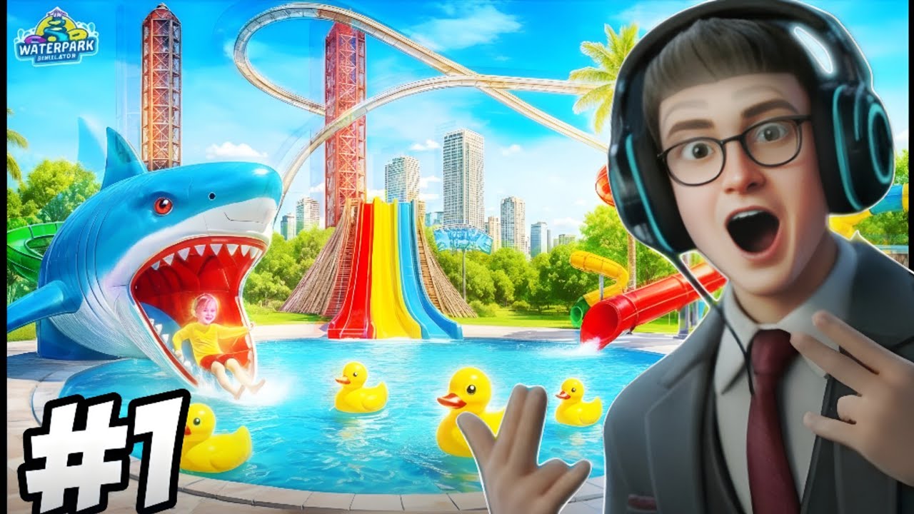 I OPENED MY OWN WATERPARK | Water park Simulator #1