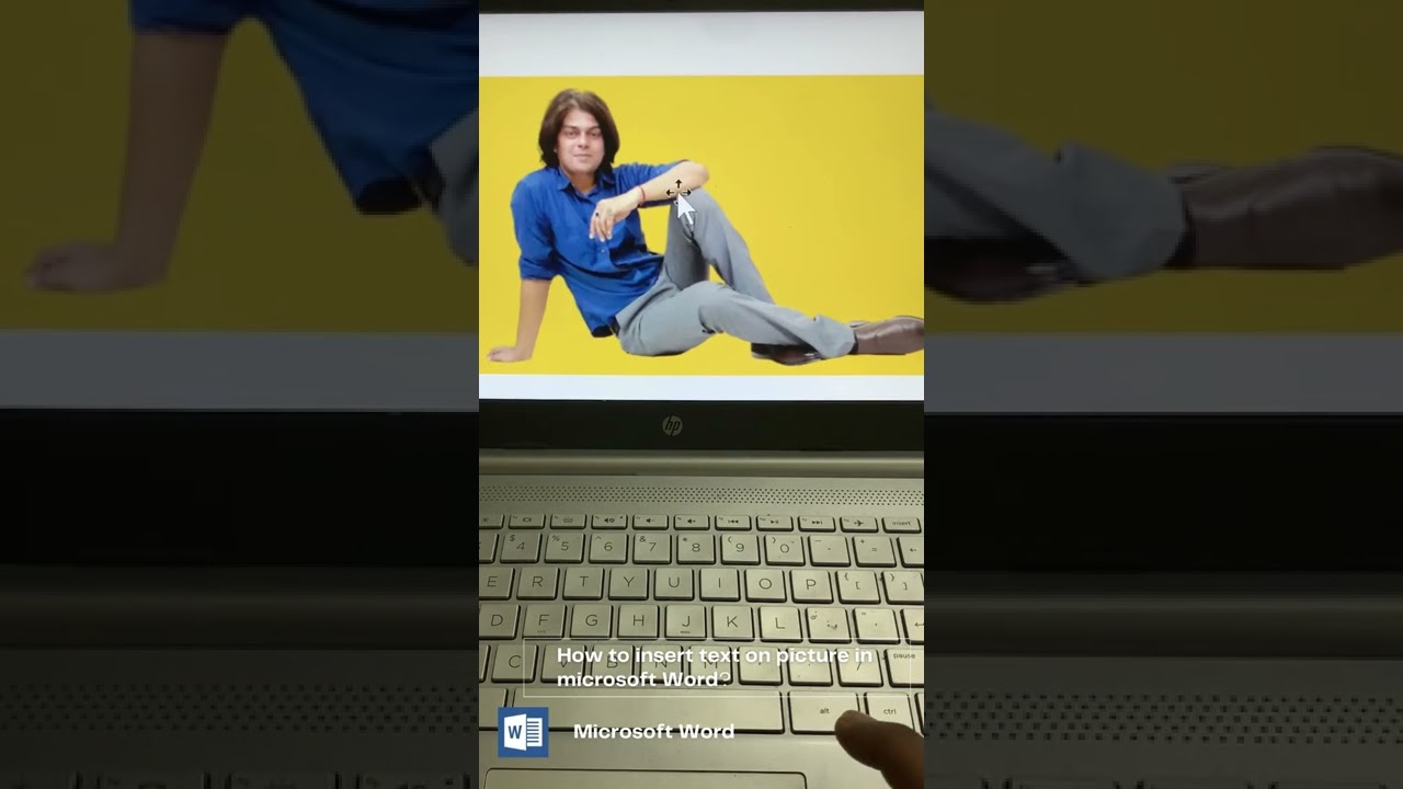 How to insert text on picture in Microsoft Word?