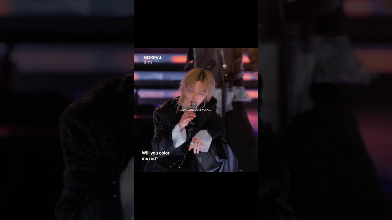 JIMIN SERVES LIVE VOCALS 🔥  #jimin #parkjimin #BTS_ARIRANG