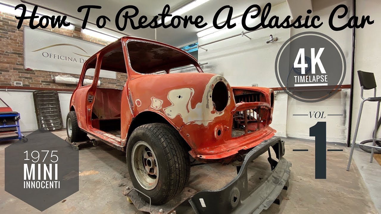 Come Restaurare una Innocenti Mini Cooper 1300 Arrugginita. Model Year 1975. Fase1 Smontaggio