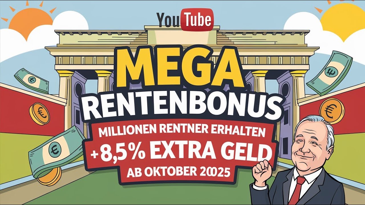 Mega Rentenbonus ab Oktober 2025: Millionen Rentner erhalten +8,5 % mehr Geld jeden Monat!