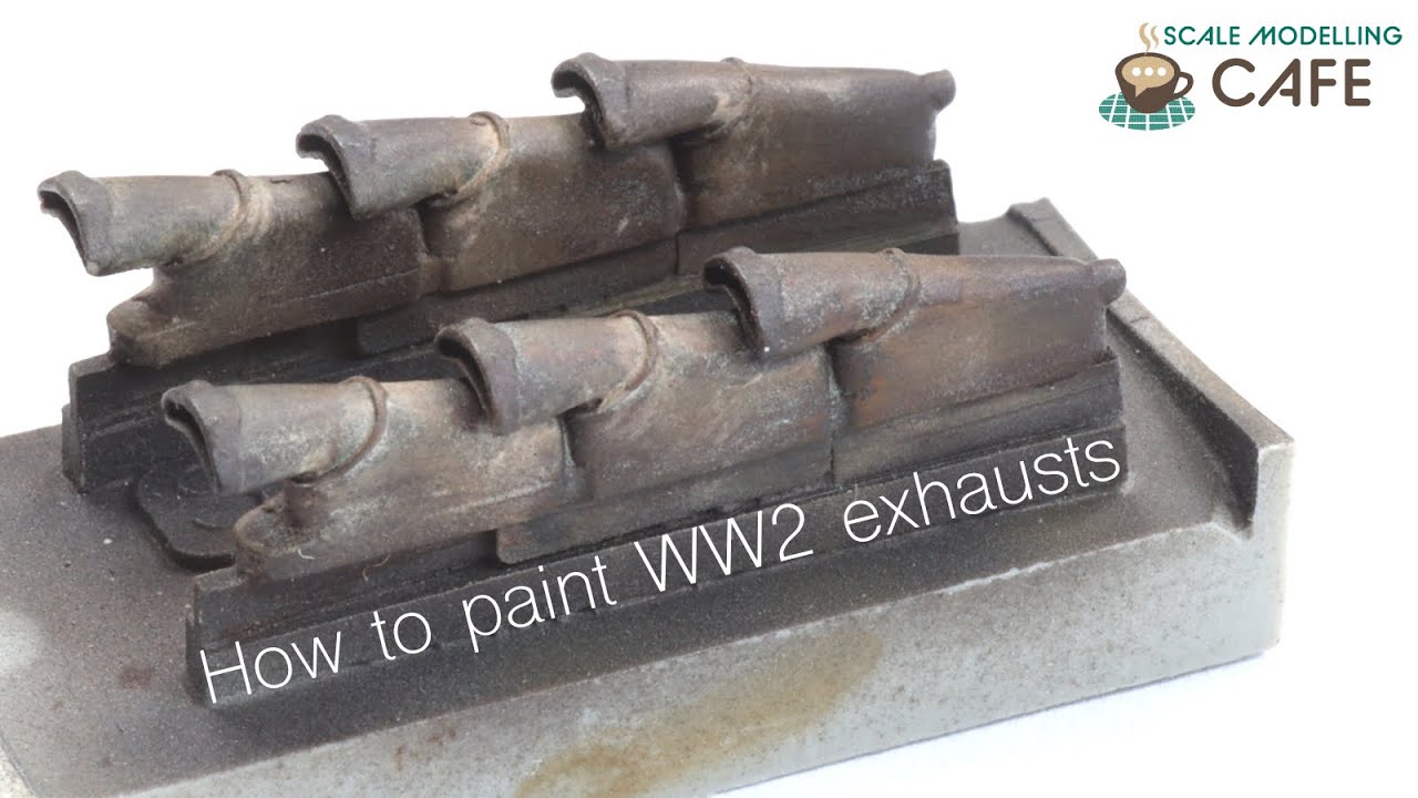 How to paint scale model Second World War resin exhausts