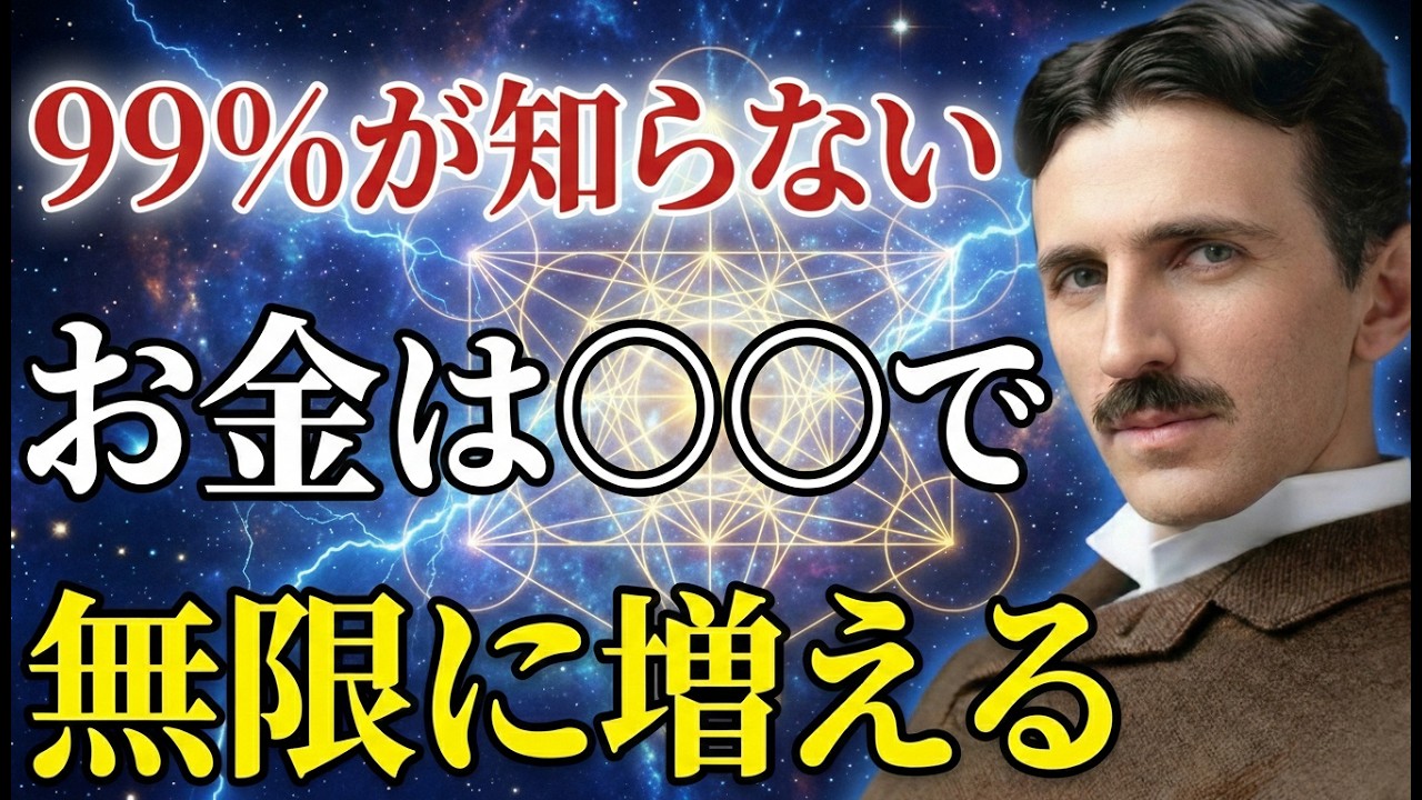 【※99%は知らない】「預金残高は周波数で決まる」気づいた者だけが富を得る｜ニコラ・テスラ｜周波数