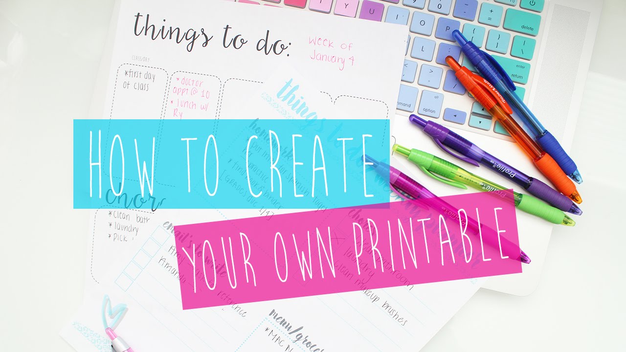 Create Your Own Printable Planner: Tips & Tricks ♡