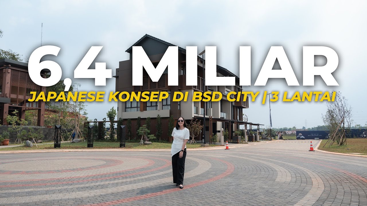 Rumah BSD 3 Lantai Konsep Jepang di Kawasan Terbaru
