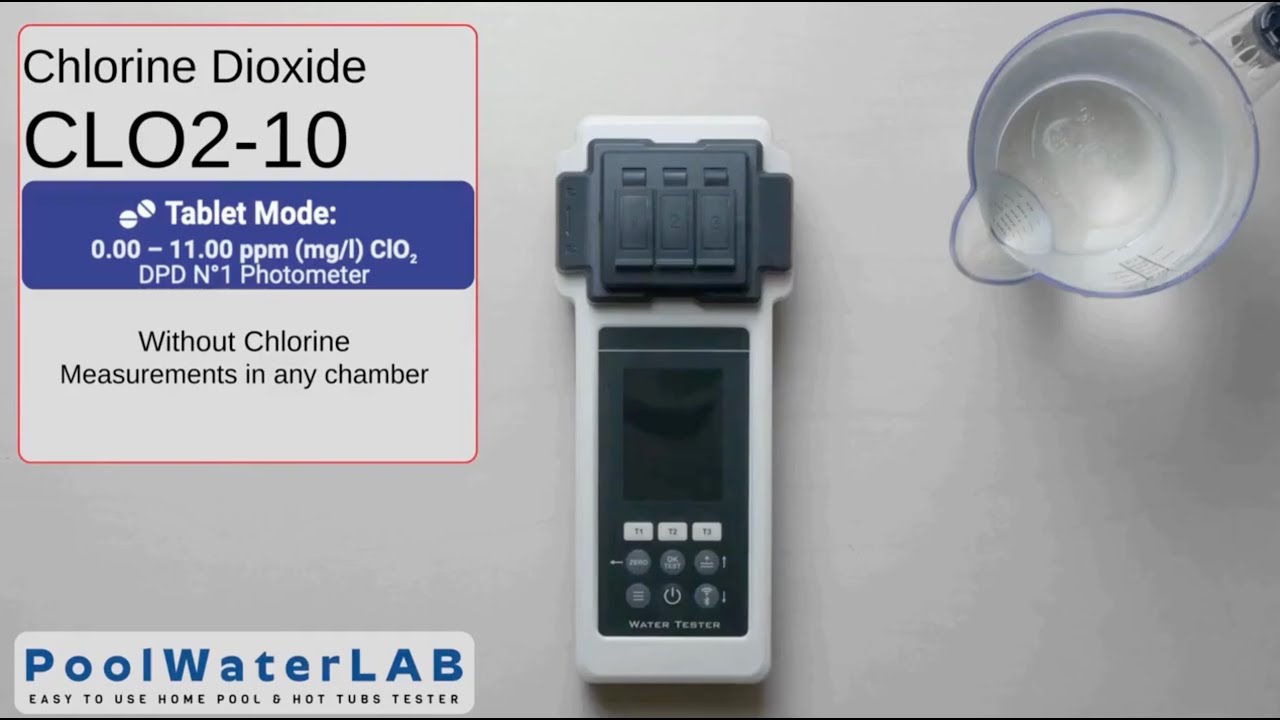 PoolWaterLAB - Ultimate Pool Water Tester - Chlorine dioxide Measurement