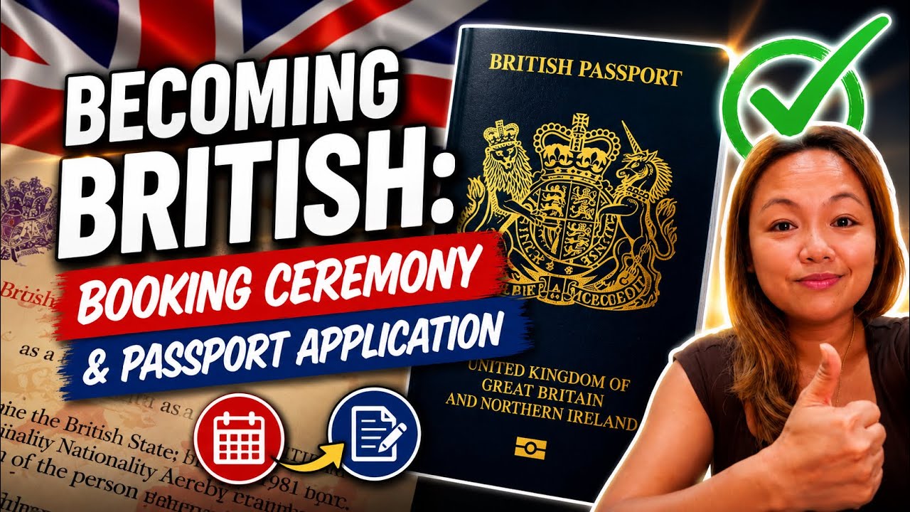 BECOMING BRITISH: Booking Ceremony + Applying for Passport| The Full process