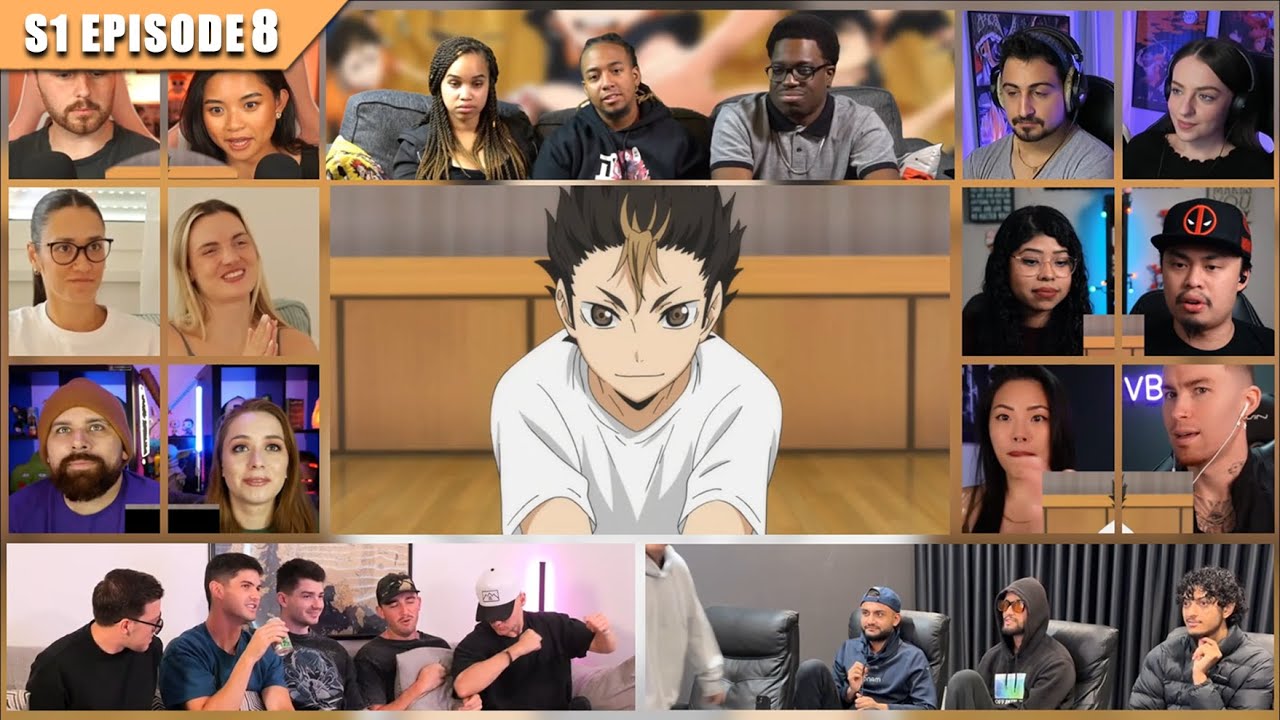 [Full Episode] Haikyuu!! Season 1 Episode 8 Reaction Mashup | ハイキュー!!