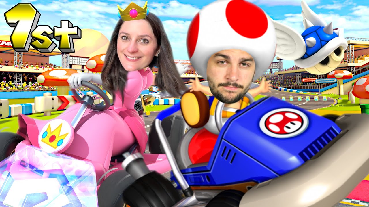ON JOUE A MARIO KART ! ( le vieux pas le nouveau )