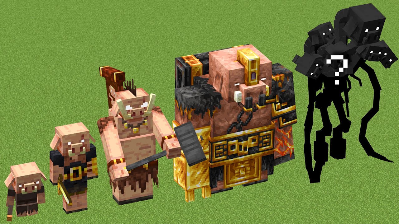Piglin ALL PHASES in Minecraft