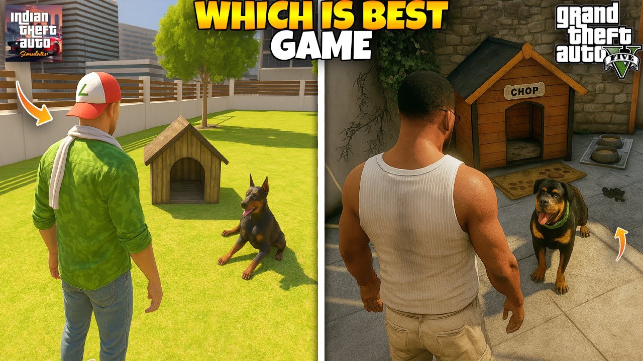 LOYAL DOG? In INDIAN THEFT AUTO SIMULATOR Vs GTA 5😱