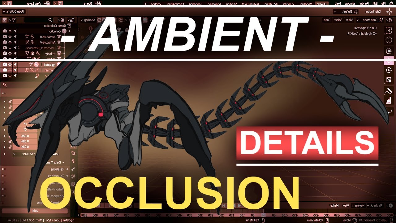 Blender: Texturing Ambient Occlusion Maps - (In 2 Minutes!!)