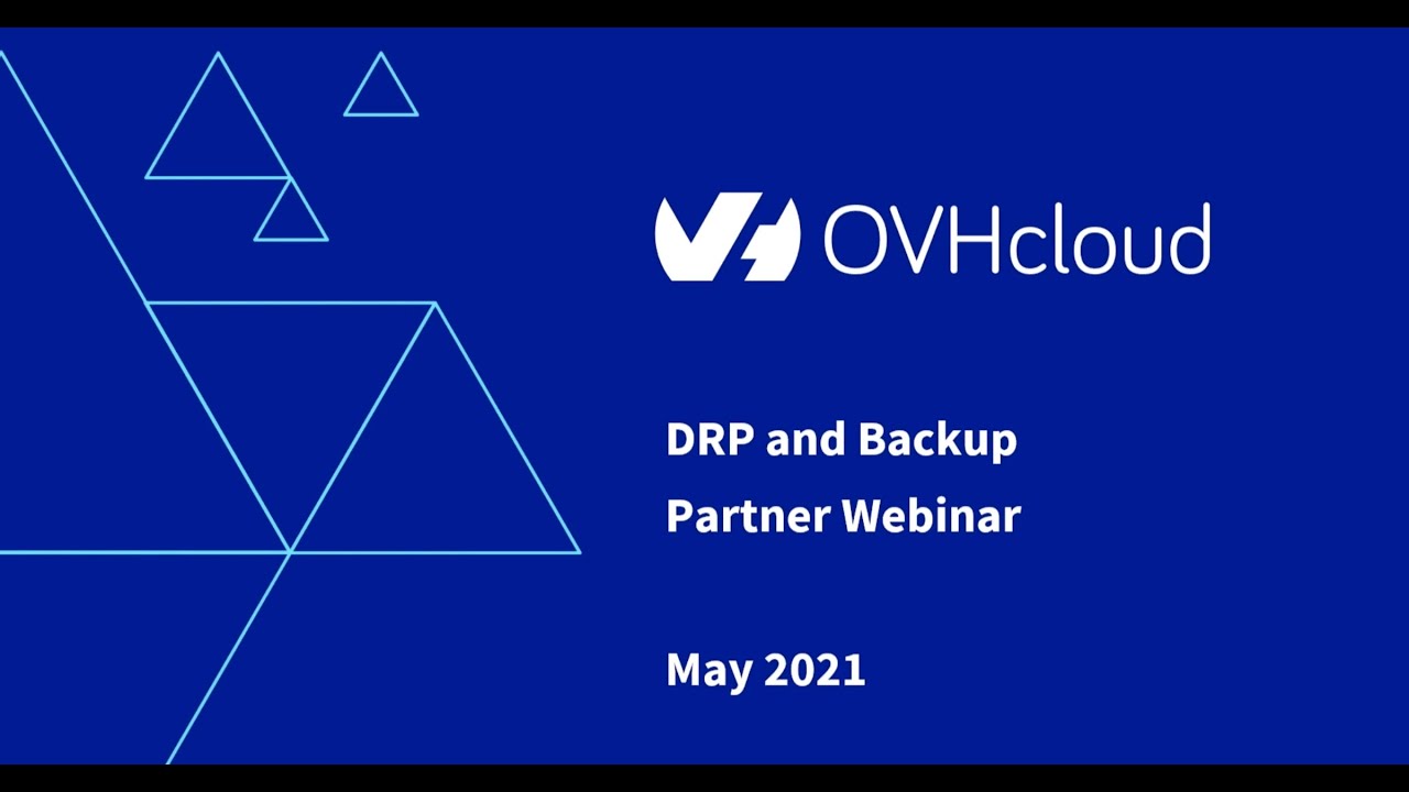 DRP & Backup Strategies - Partner Webinar