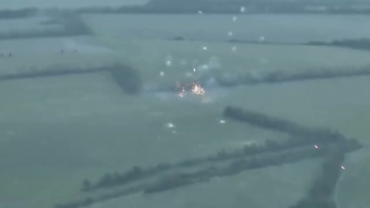 Ukraine - XX.07.2024. Rare Video Of The Polish KTO Rosomak Firing A 30mm ATK Mk44 Bushmaster II Gun.