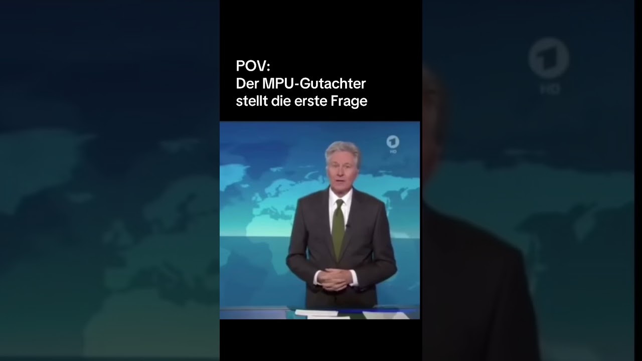 Der MPU-Gutachter stellt die erste Frage... #shorts #memes | 2024 | ON MPU