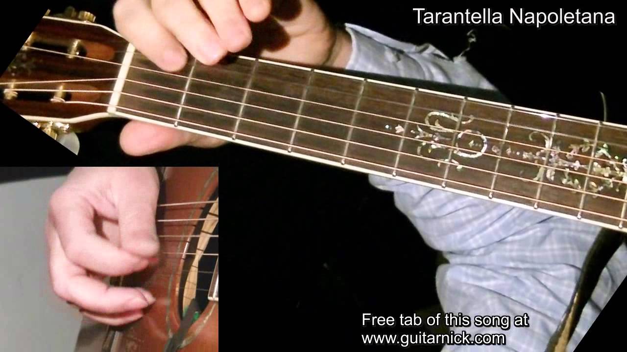 TARANTELLA NAPOLETANA: Acoustic Guitar Lesson + TAB by GuitarNick