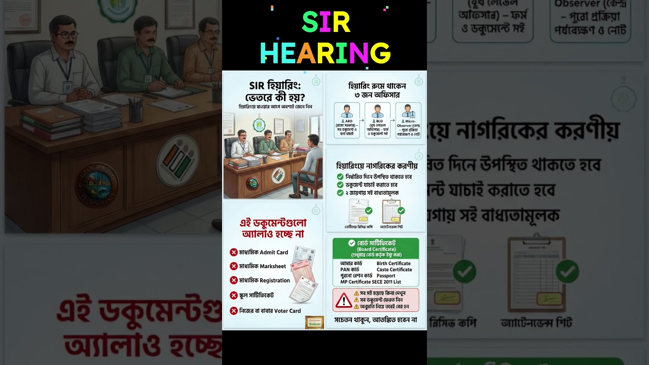 SIR Hearing #sir #election #sir2026