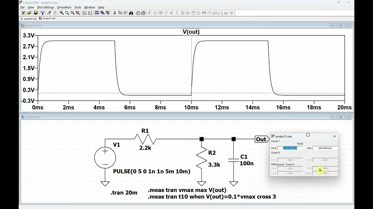 LTSPICE timing measurement