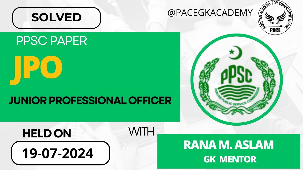 JPO solved Paper held on 19-7-2024 complete