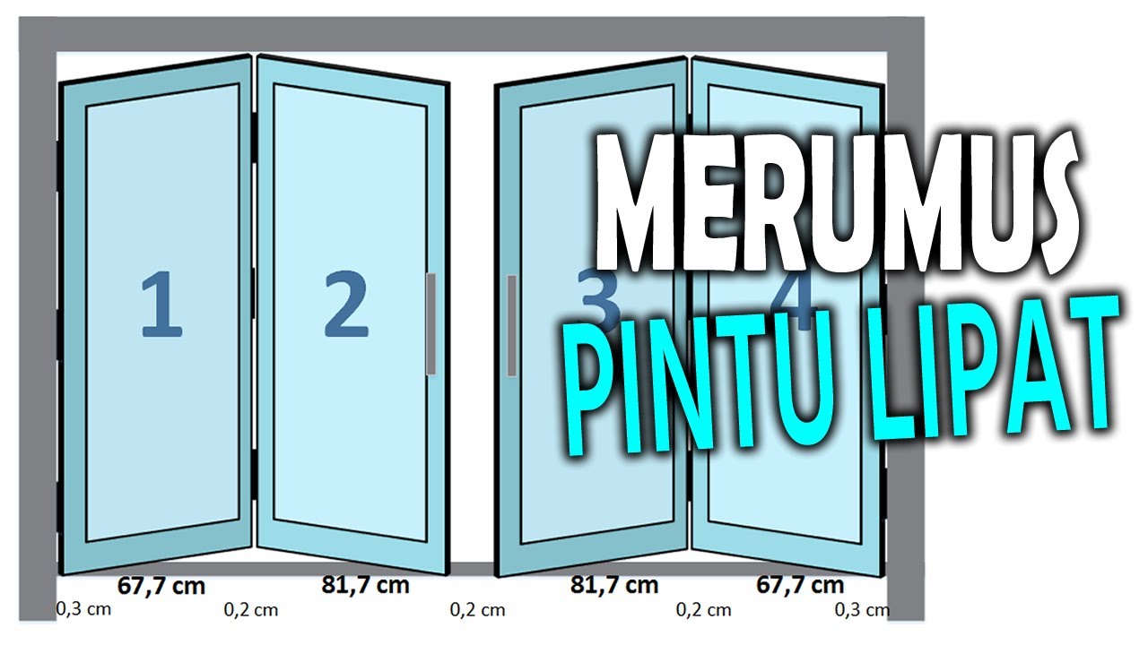 Rumus Cara Menghitung Lebar Pintu Lipat Aluminium