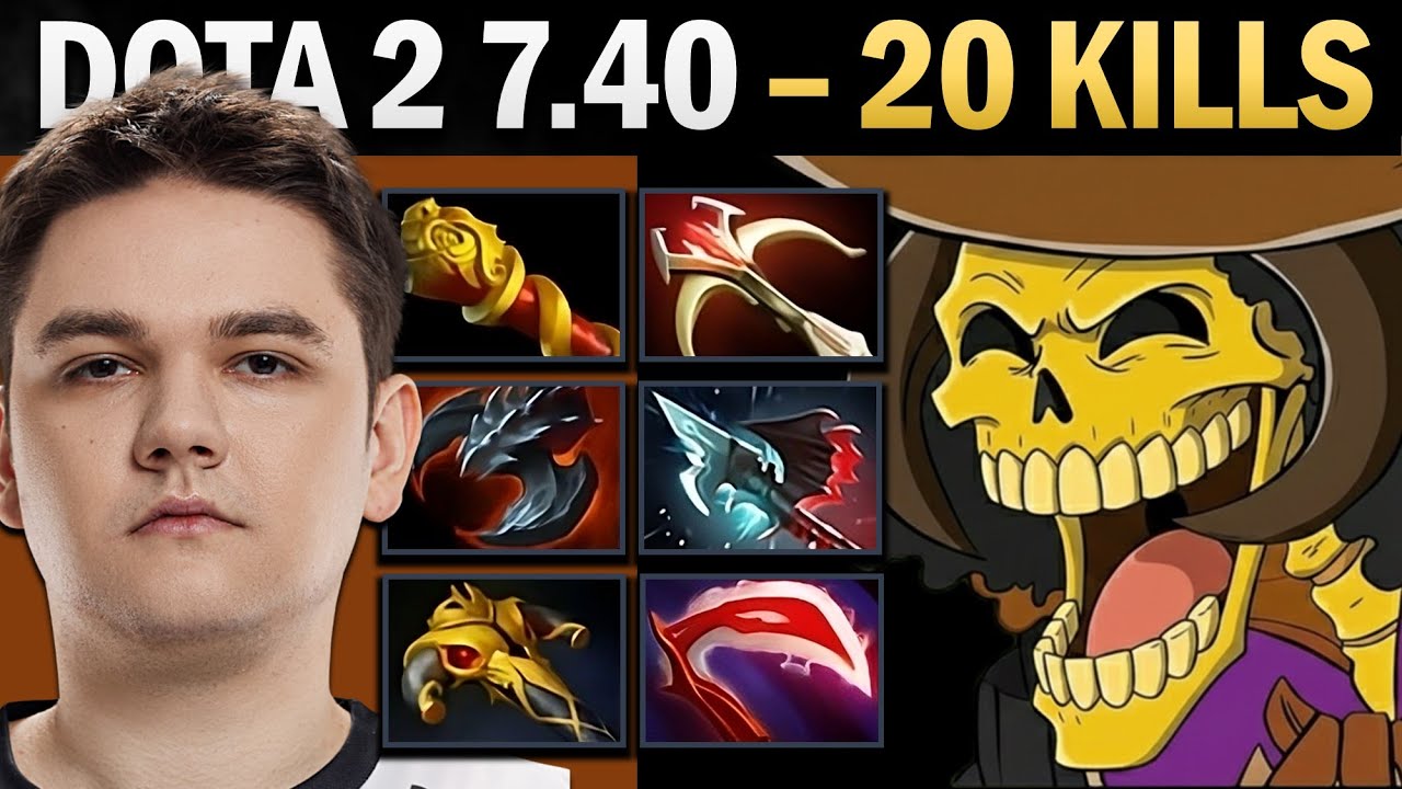 Clinkz Pro Carry with Satanic and 20 Kills - Dota Gameplay