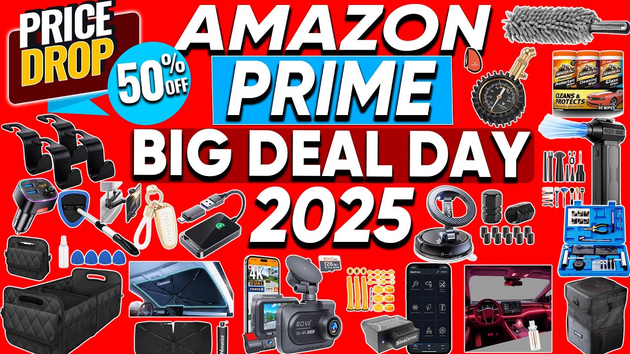 Huge 50% Discount! 50 Car Gadgets Amazon Prime Deals 2025
