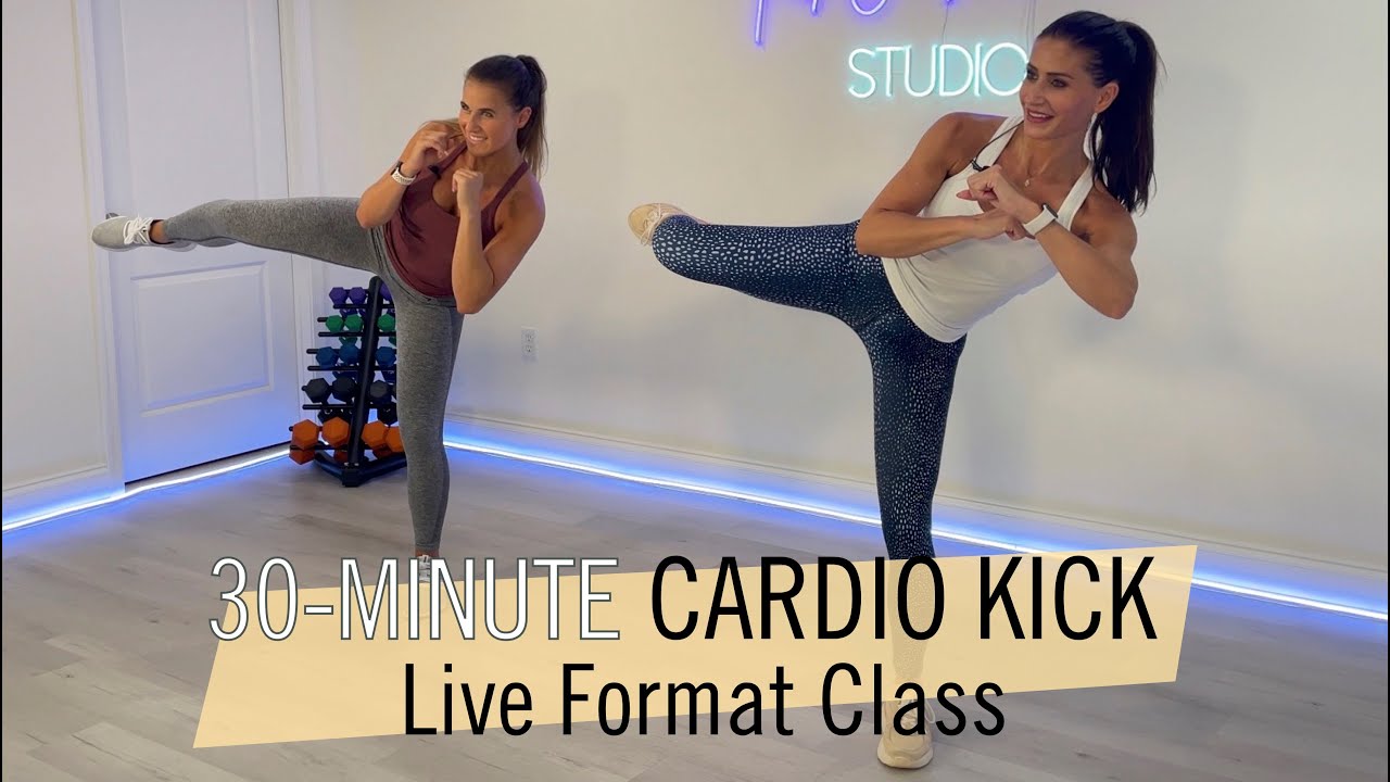 30-MINUTE CARDIO KICKBOXING / NO EQUIPMENT / LIVE FORMAT CLASS
