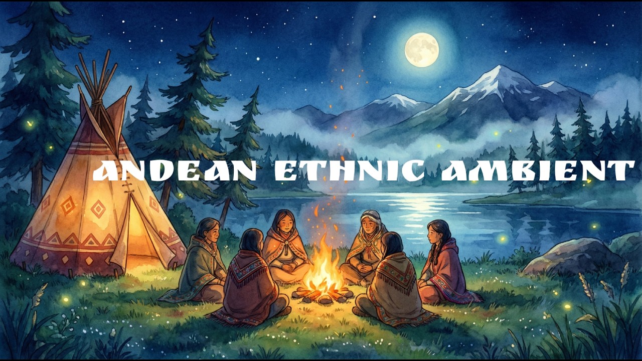 Andean Ethnic Ambient * Latin American relaxing Soundscape quena flutes pan flutes soft bombo