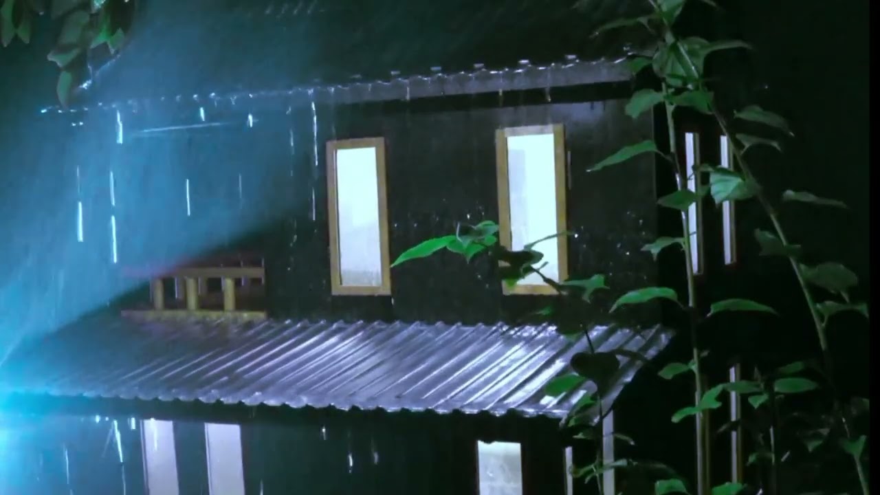 Rain on Metal Roof ASMR 🌧️ Relaxing Rain Sounds for Deep Sleep, Study & Stress Relief