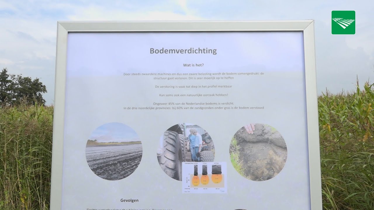 Bodemverdichting door zware machines