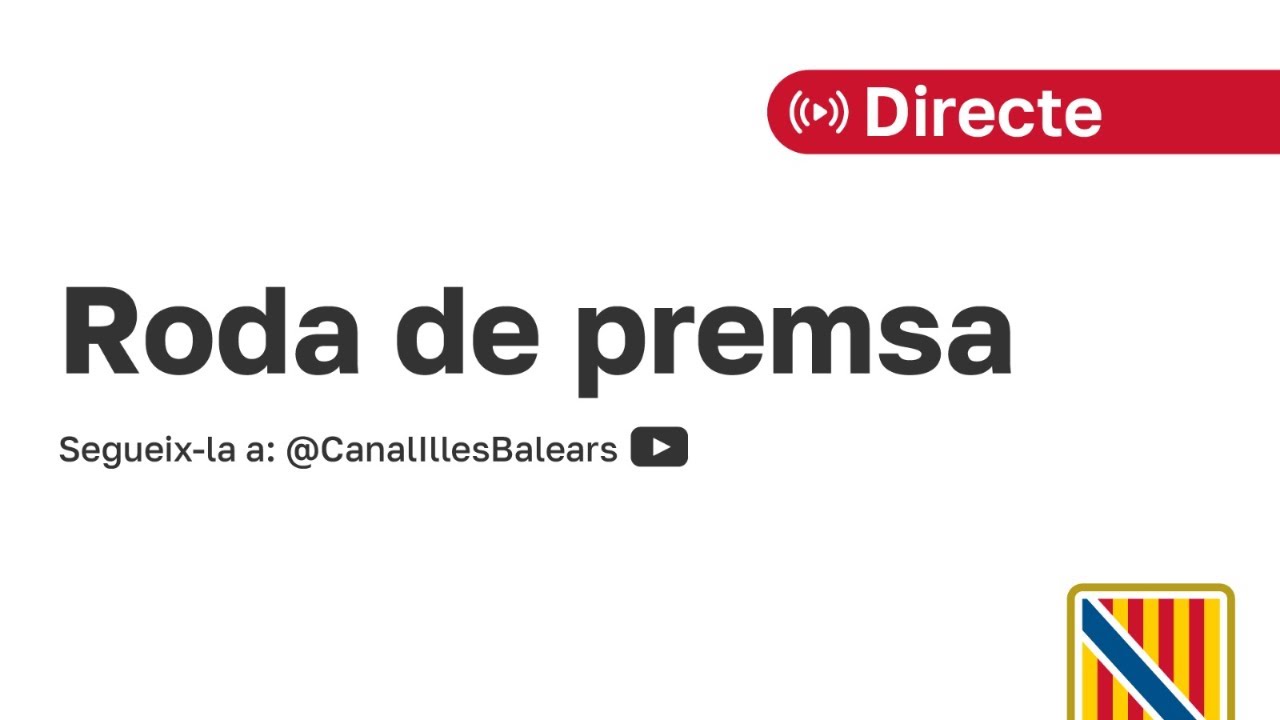 Roda de premsa del Consell de Govern