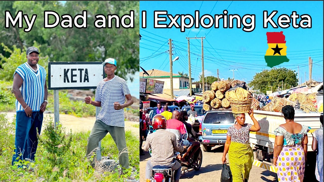 My Dad and I Exploring Keta Volta Region Market| Unseen Beautiful Side of Ghana | West Africa