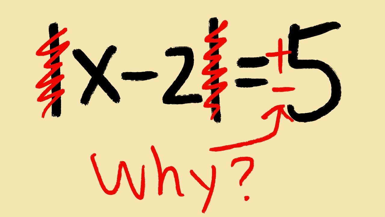 How to solve an absolute value equation