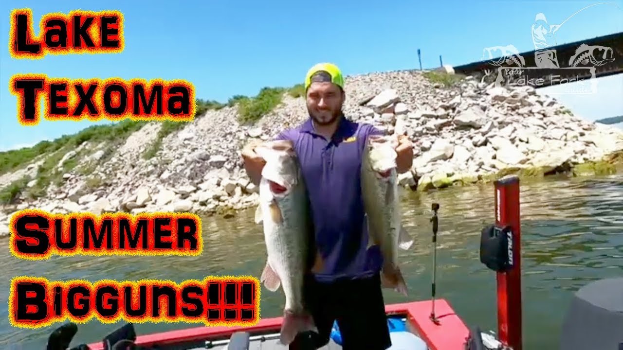 LAKE TEXOMA SUMMER BASS FISHING W/ Fish Lyfe Outdoors