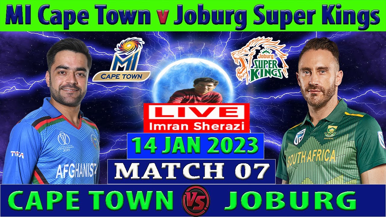 MI Cape Town vs Joburg Super Kings | MICT vs JSK | SA20 League 2023 | Cricket Info Commentary