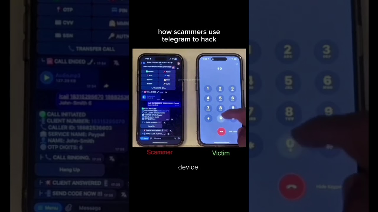 How scammers use telegram to hack