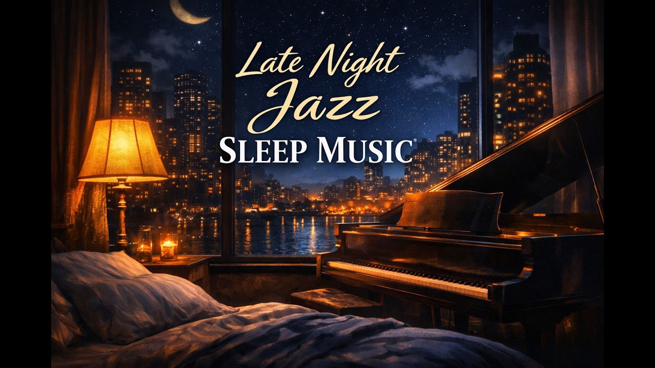 Late Night Jazz 🌙 | Soothing Piano Jazz Instrumental Music for Deep Relaxation & Peaceful Sleep