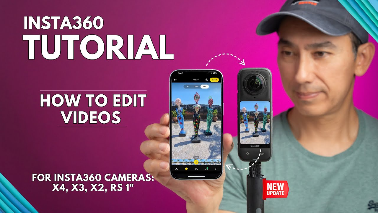 Как редактировать видео Insta360 как профессионал для Insta360 X4 и X3. Учебное пособие