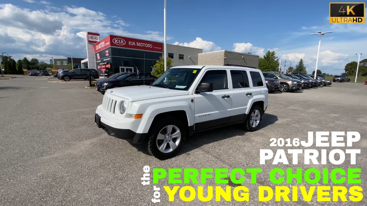 Perfect 2016 Jeep Patriot 4X4 5-Speed Manual for Young Drivers at Clarington Kia