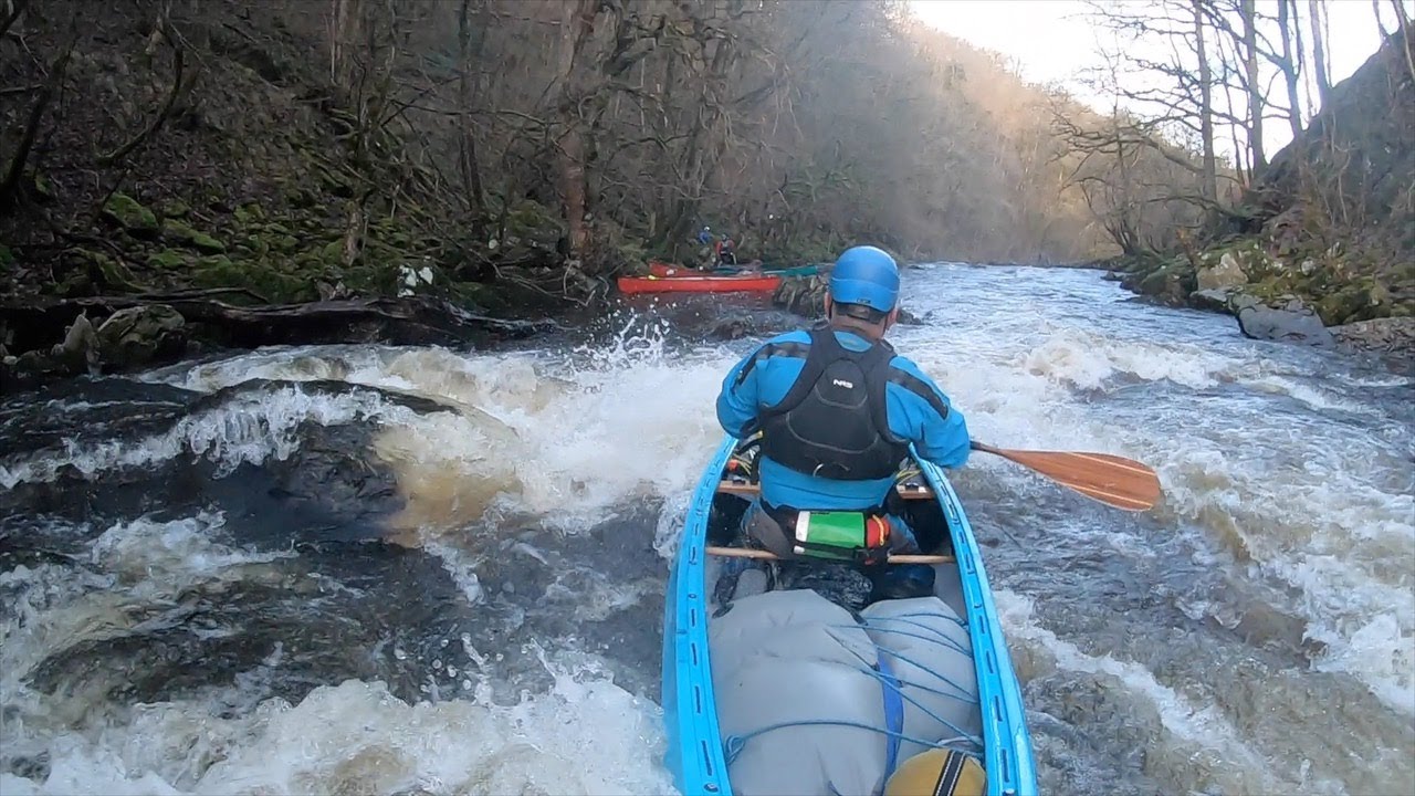 Reading the River:  Three White Water moves in Canoe on the Afon Vyrnwy (Wales)