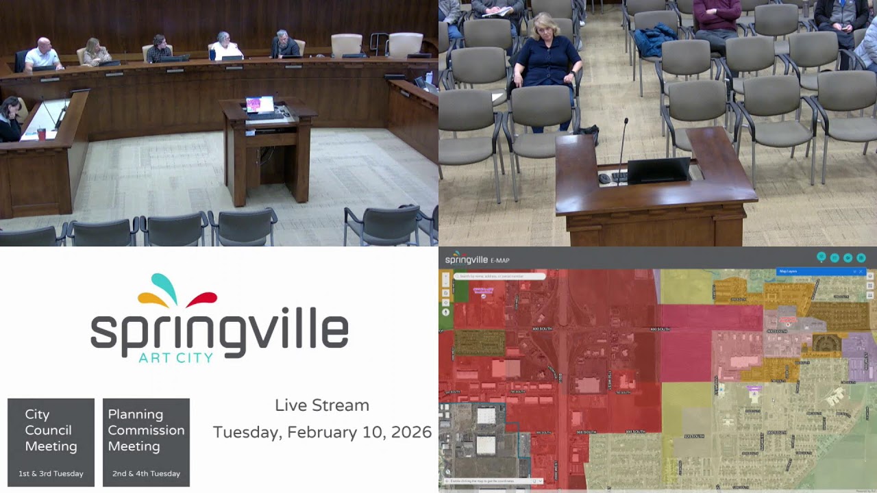 Springville City Council Meeting/ Planning Commission