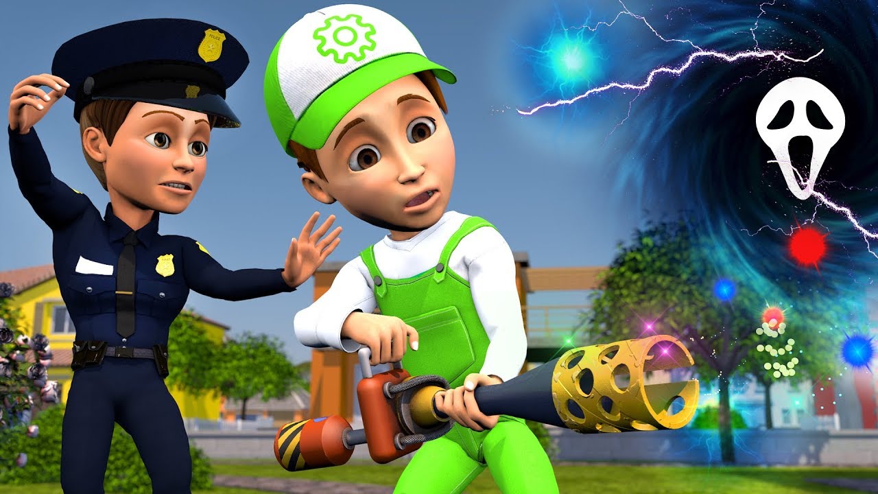 New cartoons! The Doctor's invention almost destroyed everything! Will our superheroes save the city
