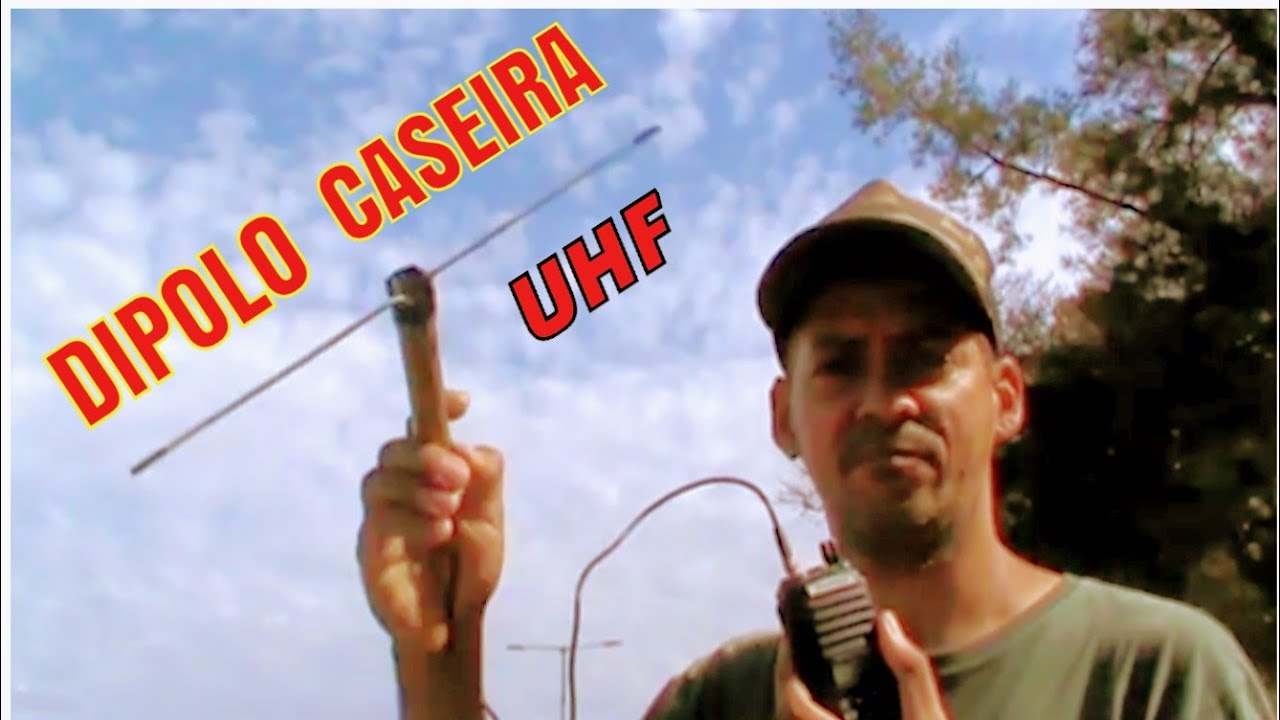 TESTE DA ANTENA DIPOLO CASEIRA EM UHF.