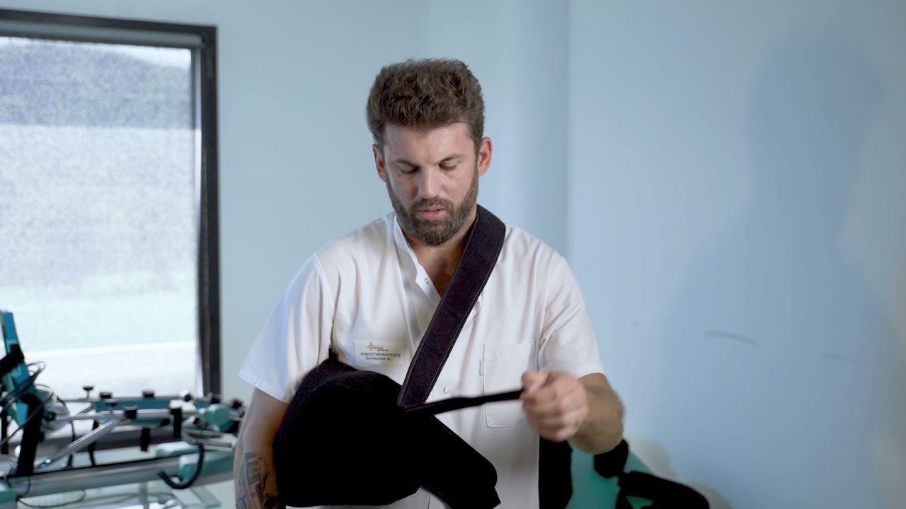 Tutoriel pour installation du coussin d'abduction suite à une chirurgie de l'épaule