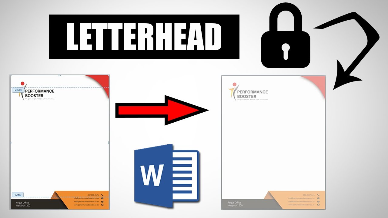 Как заблокировать изображение фирменного бланка в MS Word 2010 || Учебное пособие по MS WORD