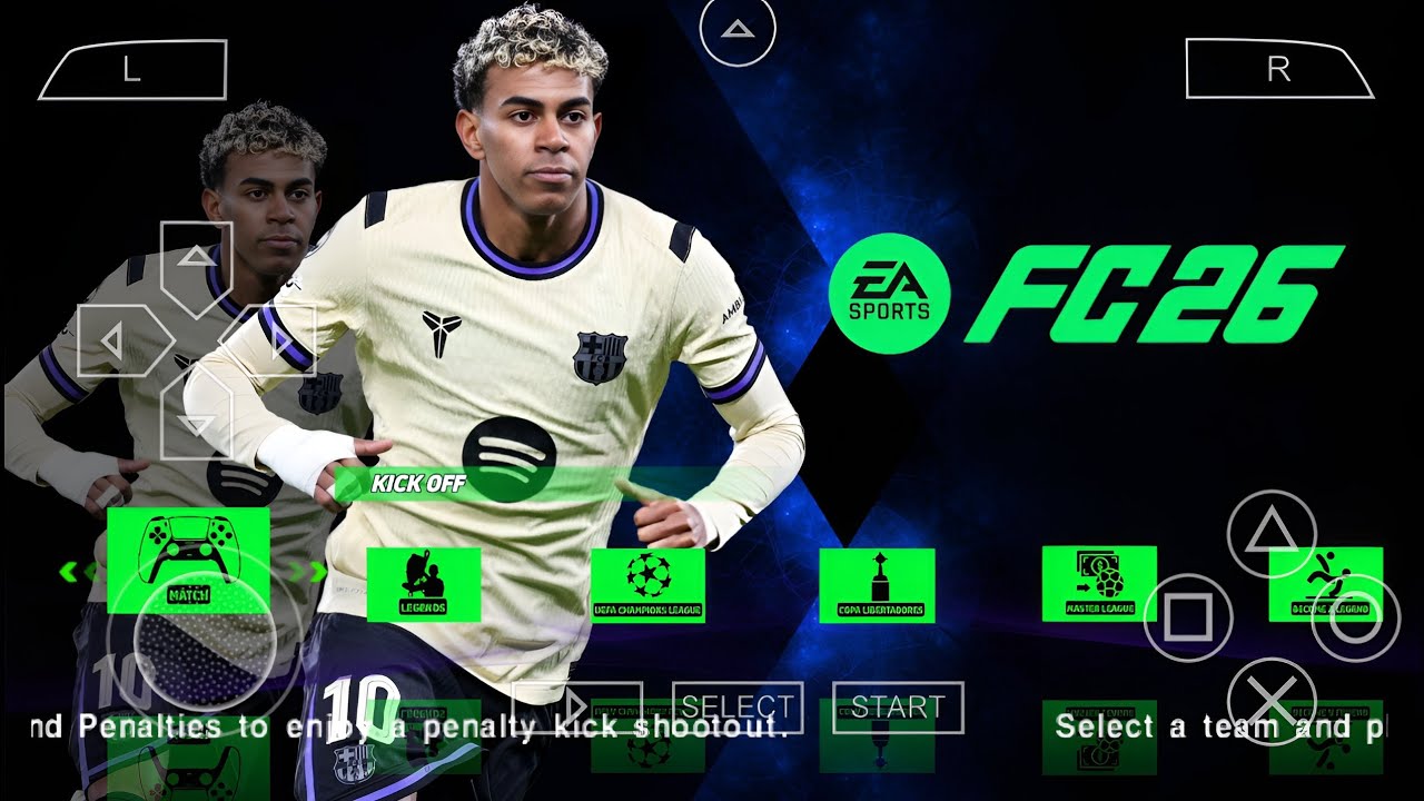FIFA 2026 PPSSPP 62+ Стадионы и обновление лиц | EA FC 26 PSP Camera 4K, Kits26 Full Transfer Gra...