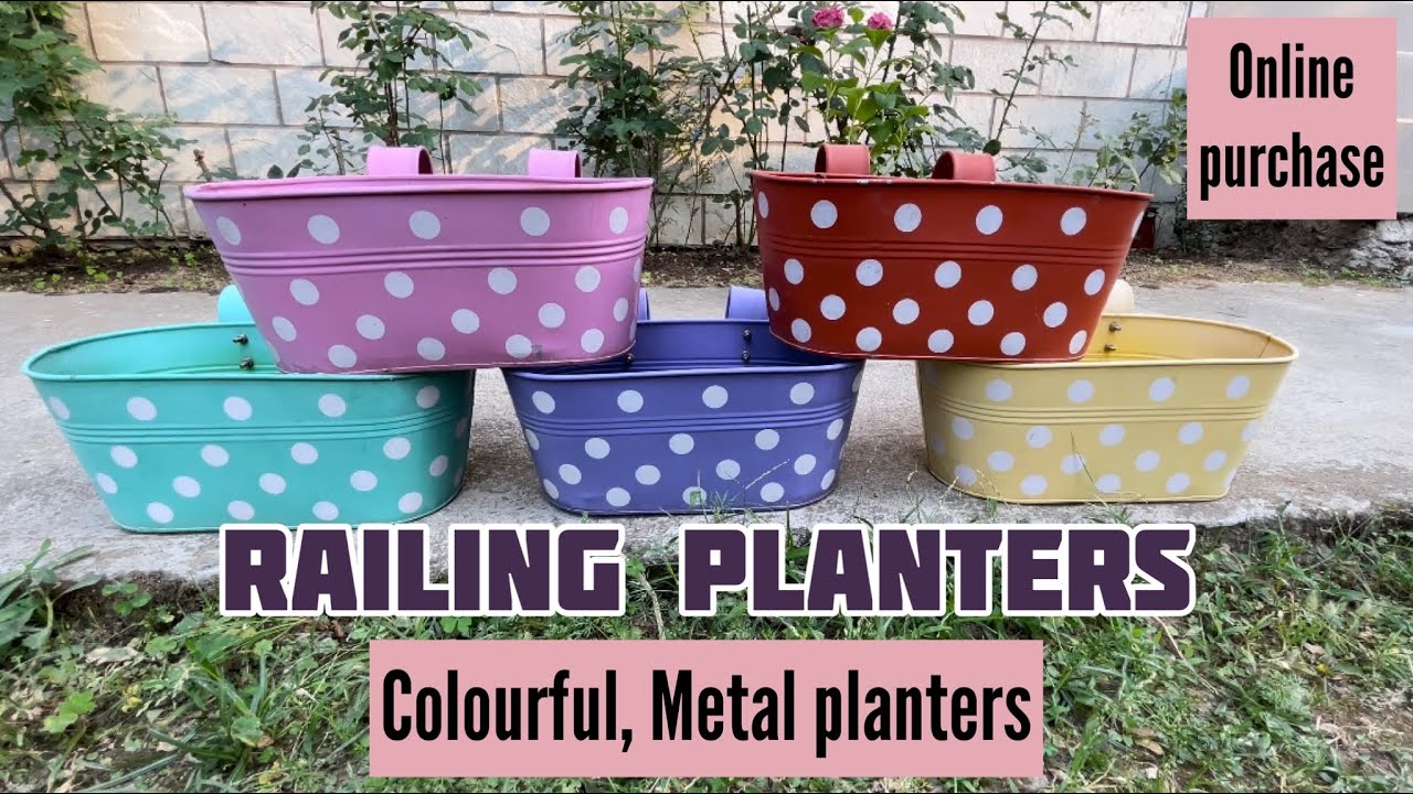 Where to buy balcony railing planters online#amazon#planters#gardening#onlineshopping